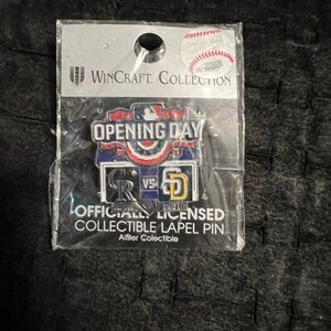 WinCraft MLB Opening Day Collectible Lapel Pin - Colorado Rockies vs Padres